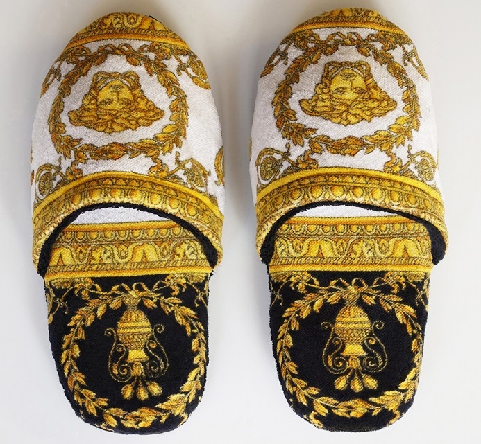 baroque bath slippers
